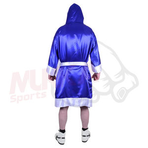 Robe de boxe en cuir PVC personnalisée de haute qualité pour hommes, manches longues, respirante, conçue pour des performances ultimes - Product Image 3