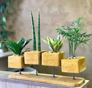 JHON POT DE FLEURS EN BOIS MEILLEURE QUALITÉ JARDIN MAISON PLANCHER STANDING Pot de fleur en bois bonsaï Pot de fleur en bois pour Offre Spéciale - Product Image 2