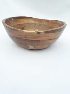 100% Natural Acacia Wood With Leakage Proof Wood Serving <b>Bowl</b> Soup <b>Bowl</b> High Marketing <b>Bowl</b> Use by crescent crafts - Product Image 2