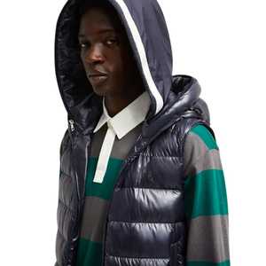 Chaqueta de Invierno Acolchada Personalizada de Primera Calidad, con Capucha, Relleno de Nailon, Resistente al Agua y al Viento, Estilo Casual Unisex, Cierre de Cremallera - Product Image 4