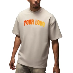 Premium Quality Summer Casual Wear Heavyweight T-shirt Men 100% Cotton Loose Fit Private Label Heavyweight Oversized T Shirt Bul - Product Image 1