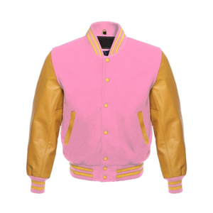 New Arrival Leather Sleeve Varsity <b>Jacket</b> Brand New High Quality Custom Made 2024 Casual Baseball <b>Jacket</b> Patchwork <b>Bomber</b> <b>Jacket</b> - Product Image 6
