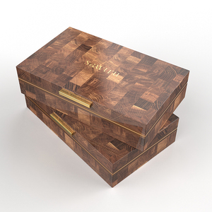 Tùy chỉnh hạt gỗ kẻ sọc Mô hình gỗ sơn mài đóng gói quà tặng bằng gỗ hộp trà với Saber giấy chứng nhận - Product Image 4