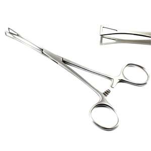 Pinces à tissus Collin, taille standard, en acier inoxydable, instruments chirurgicaux manuels, certifiées CE, pour usage hospitalier - Product Image 1