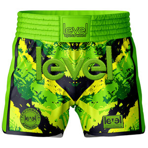 กางเกงขาสั้นมวยไทยขาสั้นผ้าดำขายส่ง - Product Image 1