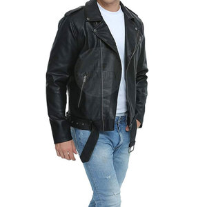 Veste d'hiver pour homme en cuir synthétique noir de haute qualité avec col montant, logo frontal, séchage rapide et respirante - Modèle 2025 - Product Image 3