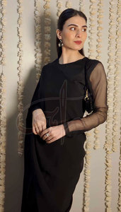 Créez votre propre style personnalisé : Saree traditionnel de haute qualité pour femme en mousseline de soie/coton, séchage rapide, pour fêtes et tenues décontractées - Nouveauté - Product Image 3