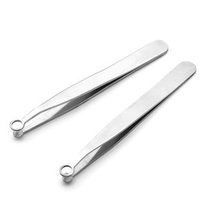 Pinzas de corte de depilación de Nariz de acero inoxidable de alta calidad con punta redonda - Product Image 5
