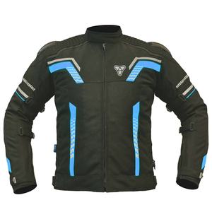 Chaqueta de moto de construcción textil impermeable corta para hombre tiras reflectantes protección blindada a prueba de viento para verano invierno - Product Image 2