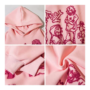 Fabricants de sweats à capuche personnalisés sweat-shirt à capuche uni et vierge 100% coton épais poids lourd 500GSM sweats à capuche surdimensionnés - Product Image 3