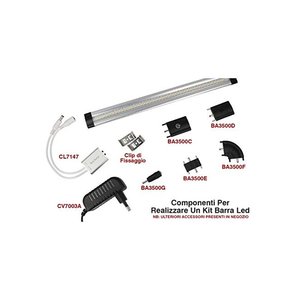 Connettore ad angolo a forma di L 3.5x1.35mm 12V DC per barra a LED sotto armadio da cucina-illuminazione/profilo in alluminio - Product Image 4