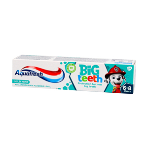 Aqua fresh Kids Zahnpasta 50ml Big Teeth 6 Jahre plus schützt neue bleibende Zähne - Product Image 6