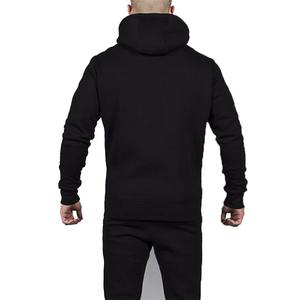 Sudadera con capucha de mezcla de algodón cuadrado de gran tamaño para hombre de peso pesado - Product Image 5