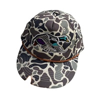Gorra de lona retro de camuflaje sin estructura 256, estilo camionero, para papá, con cuerda, a la moda, snapback, para pesca