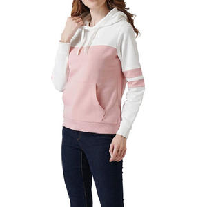 Sweat à capuche en coton personnalisé avec fermeture éclair pour femmes et couvre-visage pull-over à capuche respirant anti-rides pour femmes - Product Image 4