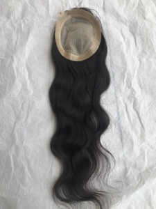 Productos populares 6x5 Parche de cabello 20 pulgadas Ondulado natural de alta calidad al por mayor precio Extensiones de cabello humano vendedores de India - Product Image 3