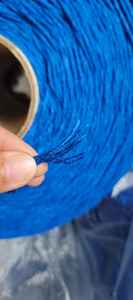 Algodón reciclado Poliéster Mezclado NE 3/6 Hilo regenerado multicolor Patrón crudo para limpieza industrial Fregona Tejer - Product Image 2