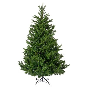 Árbol de Navidad de PVC Verde NORDMANN H210 D150 cm 9684307 para Amicasa para Decoraciones Festivas - Product Image 1