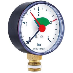 Afiso Hz เกจวัดความดันเรเดียล8B G3/4Bar 63 0 Kl.2.5สำหรับการวัดค่าอย่างแม่นยำ - Product Image 2
