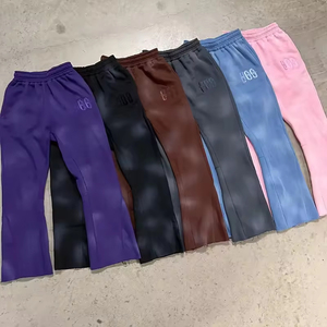 Conjunto de Sudadera con Capucha y Pantalones Deportivos Ajustados para Hombre, Tejidos en Punto para Otoño, con Diseño 3D y Efecto Desgastado por el Sol - Product Image 1
