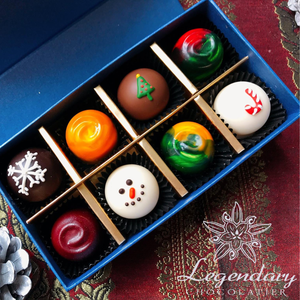 Bolas de Chocolate con trufas, decoración hecha a mano, marca vietnamita, venta al por mayor, para Navidad - Product Image 1