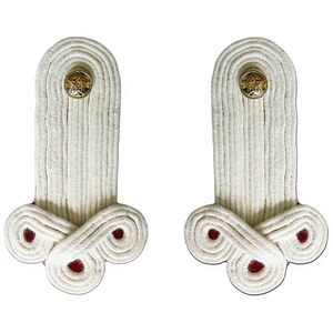 Écusson à coudre rectangulaire en tissu chenille tricoté vintage, motif maître tissé, vert sur feutre vert, avec décoration en dentelle - Product Image 4