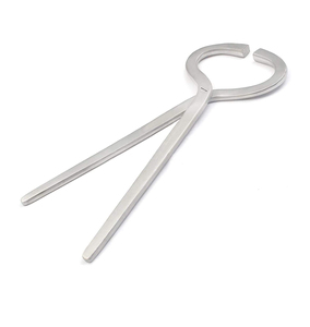 Probador de pezuña veterinaria de acero inoxidable forjado con gota de precisión, herramienta de herrador ajustable, instrumento profesional duradero - Product Image 1