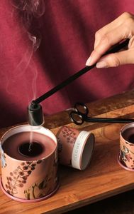 Rose Design vela ACCESORIOS Herramienta vela mecha recortadora conjunto negro oro rosa cucharón encendedor vela snuffer al por mayor - Product Image 2