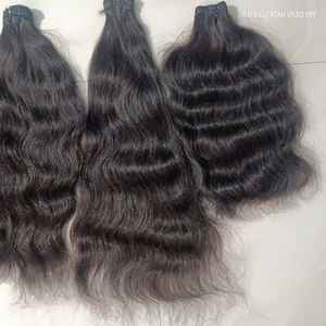 Extensiones de cabello humano virgen Remy indio personalizado de Grado Superior Trama doble superior I-Tip Loose Deep Body Wave Kinky Straight - Product Image 2