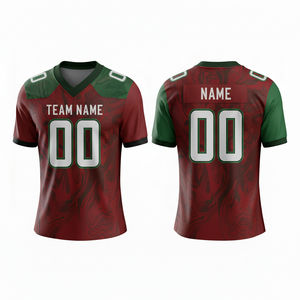 Maillot de football américain personnalisé pour homme, 100 % polyester respirant, uniforme de sport grande taille, manches courtes, tenue d'équipe personnalisée - Product Image 5