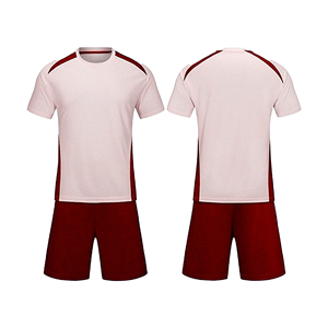 Men's White Blue Soccer Jersey Set Short Sleeve Crew Neck Moisture Wicking Polyester <b>Athletic</b> Fit All Seasons Adult Apparel - Product Image 2