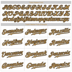 เสื้อเบสบอลแท้สีขาวสีทอง-ดำแบบสั่งทำ - Product Image 5