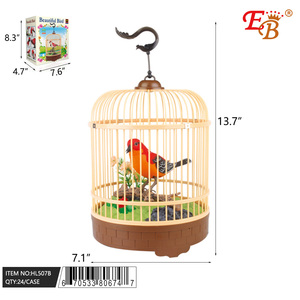 Jaula de Pájaros con Sonido Controlado por PC/CS, Simulación, Decoración para Bebés y Niños HL507B, 24/2/12 - Product Image 1