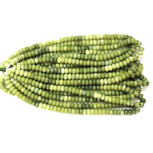 Perles de quartz vert olive : pierre précieuse ronde lisse AAA, 7-8 mm, brin de 15 pouces - Product Image 3