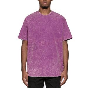 เสื้อยืดลายกรดสำหรับผู้ชายวินเทจเนื้อนุ่มทันสมัยโอเวอร์ไซส์สำหรับผู้ชาย - Product Image 2