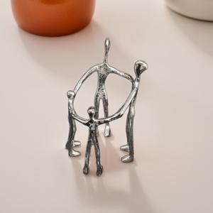 Estatua familiar de aluminio pulido de nuevo lanzamiento - Product Image 1