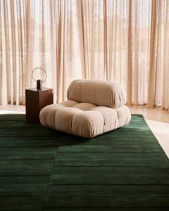 Alfombra Emerald Trace, Tamaño Personalizado, Lana de Nueva Zelanda, Tejida a Mano, Diseño Lineal Moderno, Alfombra Rectangular Minimalista Hecha a Mano para el Hogar - Product Image 5