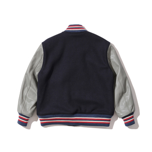 2025 chaqueta universitaria de lona Unisex mangas de cuero personalizadas al por mayor de los hombres Chenille bordado béisbol Letterman 4XL bolsillo frontal - Product Image 4