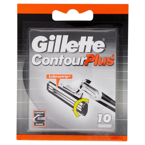 Gillette AltraPlus Mens Razor Blade Recargas, 10 Count, Lubra-Tira suave para suavidad y comodidad - Product Image 1