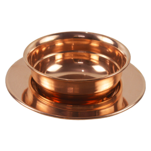 Venta al por mayor de cobre puro diseño comida dedo cuenco mejor precio Metal fruta seca cuenco para servir fiesta festiva boda restaurante Hotel - Product Image 1