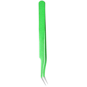 Aciers à haute teneur en carbone manucure pince à épiler papier vert enduit usage professionnel pince à épiler cils avec emballage personnalisé - Product Image 4