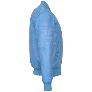 Blouson aviateur en cuir moderne, décontracté, élégant, confortable, blouson aviateur en cuir souple, tendance, classique, vêtement à la mode - Product Image 5