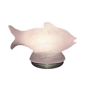 100% lampe de sel en forme de poisson de l'Himalaya pur artisanat naturel fait à la main de haute qualité pour la décoration intérieure élégante - Product Image 5