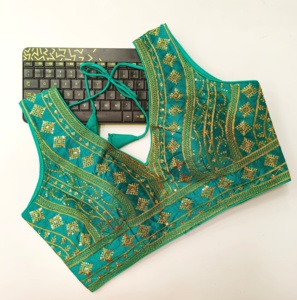 Blusa moderna Hevi con tiras de seda Fentam, vestido de verano listo para usar con hermoso patrón abierto frontal y elegante nudo Formal - Product Image 4