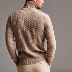<b>Men</b> Slim Fit <b>Turtleneck</b> Sweater Fashion Winter Knitwear OEM - Product Image 5