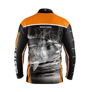 Camisas de poliéster/algodón cómodas de Jersey de pesca anti-UV de fábrica OEM de primera calidad con ajuste de gran tamaño - Product Image 3