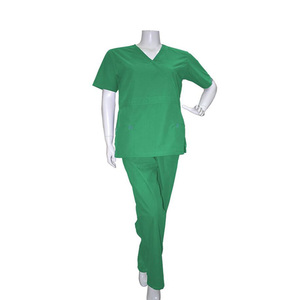 Top antiarrugas de manga corta con cuello en V Doctor Enfermería Scrubs Jogger Sets Trajes médicos Scrub Uniformes de hospital Scrubs para mujeres - Product Image 4