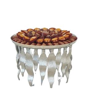 Plateau à chocolat en métal de fabricant indien pour le support de concepteur de mariage plateau à chocolat forme ronde nouveau plateau à chocolat - Product Image 4