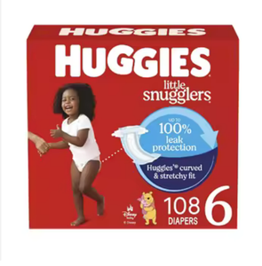Distribuidor Principal de Pañales Huggies Little Movers Talla 6 (27-35 Libras) 108 Unidades Inserto 100% Algodón de 2 Capas a Buen Precio - Product Image 1