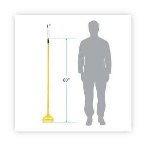 Boardwalk 60 Pulgadas Cabezal de Mopa Amarillo de Cambio Rápido con Cierre Lateral y Mango de Aluminio - Product Image 6